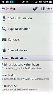 Press one of the following search options:Speak Destination, go to 2a.