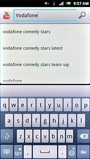Key in the required search word and press the search icon.