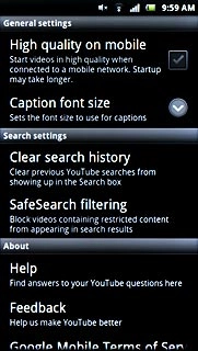 Press Clear search history.