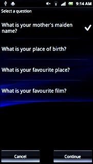 Press the required question.