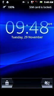 If you turn off flight mode:Press and drag the unlock icon right.