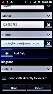 Press the drop down list above the email address.