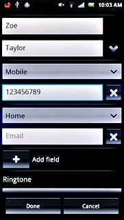 Press the drop down list above the phone number.