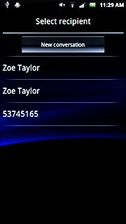 Press New conversation.