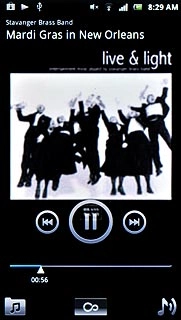 Press the library icon.