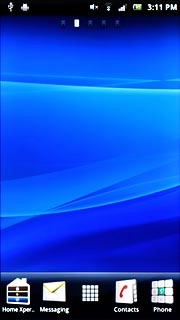 To return to the music player:Press the menu icon.