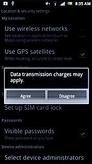 If you turn on the function:Press Agree.