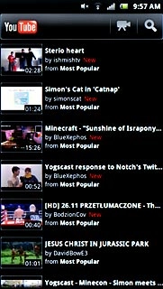 Press the search icon.