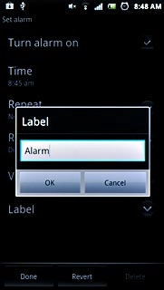 Write the required text and press OK.