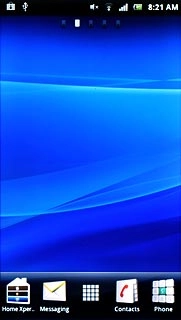 Press the status bar at the top of the display and drag it downwards.