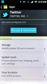 Press Accept & download.Wait while the application is downloaded and installed.