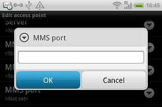 Key in 8080 and press OK.