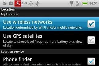 When the box next to the menu item is ticked (V), the function is turned on.