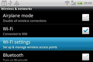 Press Wi-Fi settings.