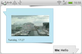 Press the required picture message.