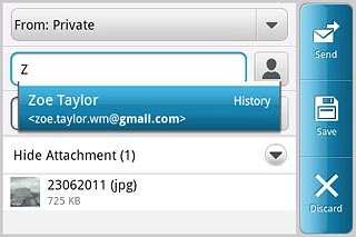 Key in the first letters of the required contact.Matching contacts are displayed.Press the required contact.