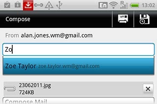 Key in the first letters of the required contact.Matching contacts are displayed.Press the required contact.