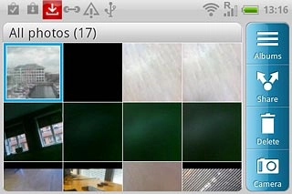 Go to the required folder.Press and hold the required picture or the required video clip until a pop-up menu is displayed.