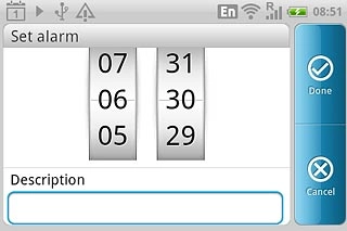 Press the field below Description.Key in the required name.