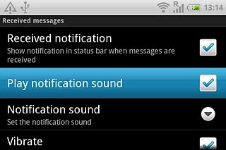 When the box next to the menu item is ticked (V), the function is turned on.