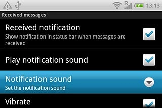 Press Notification sound.