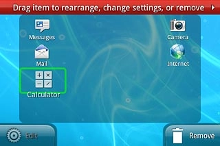 Drag the shortcut to Remove.