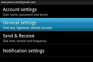 Press General settings.