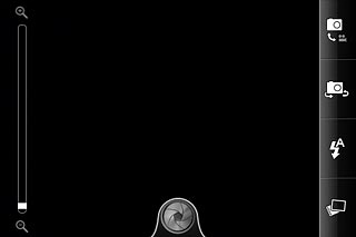 To turn the flash on or off:Press the flash icon repeatedly to turn the flash on or off.