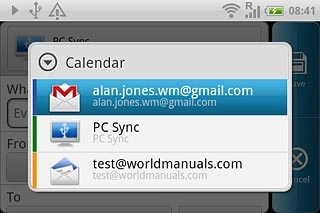 Press the required calendar.