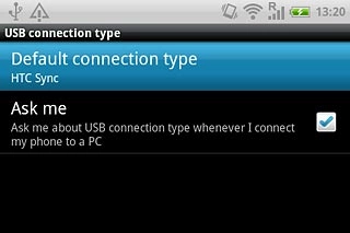 Press Default connection type.