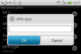 Key in mms and press OK.