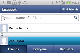 Press the required friend.