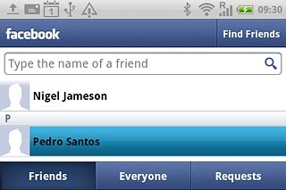 Press the required friend.