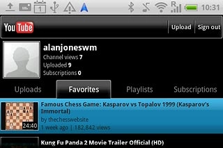 Press the required video clip.