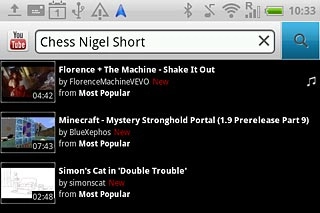 Key in the required search word and press the search icon.