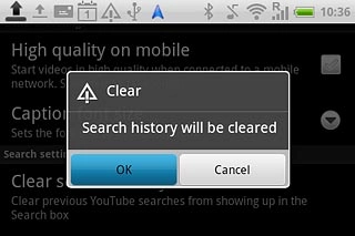 Press OK to confirm.