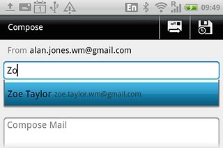 Press the required contact.