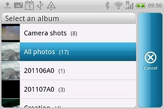 Press the required folder.