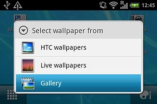 If you select Gallery:Go to the required folder.