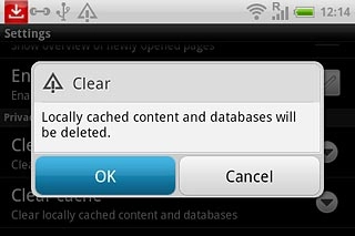 Press OK to confirm.