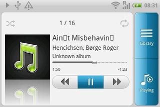 Press the pause icon.