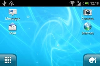 Press the menu icon.