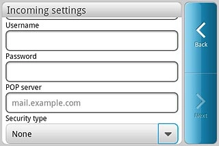 Press the drop down list below Security type.