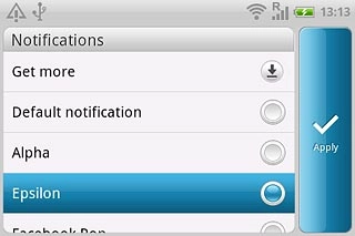 Press the different message tones to listen to them.