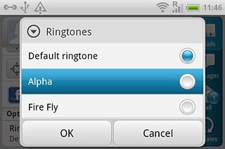 Press the different ring tones to listen to them.