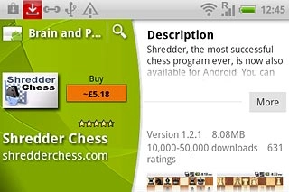 To buy an application:Press the price.