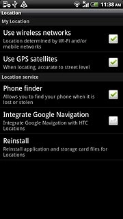 When the box next to the menu item is ticked (V), the function is turned on.