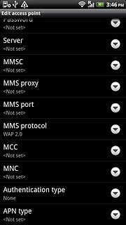 Press APN type.