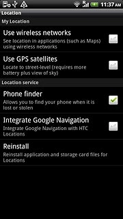 Press Use wireless networks to turn the function on or off.