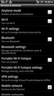 Press Wi-Fi settings.